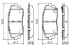 Гальмівні колодки, дискові BOSCH 0986494688 (фото 7)