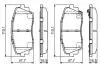 Гальмівні колодки, дискові BOSCH 0986494688 (фото 7)