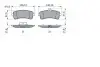 Тормозные колодки (задние) MB C-Class (W205)/S-Class (W222)/AMG (X290) 13- BOSCH 0 986 494 763 (фото 2)