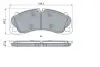 Комплект гальмівних колодок BOSCH 0 986 494 788 (фото 5)