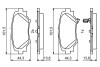 Тормозные колодки (задние) Mazda 3 13- BOSCH 0 986 494 803 (фото 7)