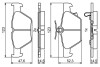 Тормозные колодки (задние) Subaru Impreza 16-/Outback 15-/Legacy 09-14/Forester 18- BOSCH 0 986 494 836 (фото 7)