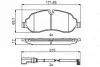 Колодки тормозные (передние) Ford Tourneo Custom/Transit Custom/Transit V363 12- (+датчики) (спарка) BOSCH 0 986 494 845 (фото 1)