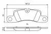 Тормозные колодки дисковые PORSCHE - сняты с выр-ва BOSCH 0986494869 (фото 7)