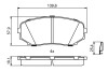 Колодки гальмівні (передні) Mazda CX-7 2.2-3.7 06- BOSCH 0 986 494 879 (фото 7)