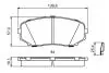 Тормозные колодки (передние) Mazda CX-7 2.2-3.7 06- BOSCH 0 986 494 879 (фото 7)