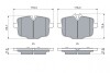 Гальмівні колодки дискові BMW 5(F10)/6(F12) "R "10>> BOSCH 0986494900 (фото 5)