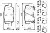 Гальмівні колодки, дискові BOSCH 0986494933 (фото 5)
