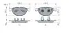 Комплект гальмівних колодок передн, JAGUAR F-TYPE, XF I, XJ, XK II 2.0-5.0 03.06- BOSCH 0986494955 (фото 5)