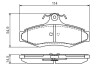 Дисковые тормозные колодки BOSCH 0986495068 (фото 1)