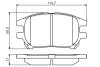 Тормозные колодки дисковые Lexus RX300 U1 2001-2003 F BOSCH 0986495140 (фото 5)