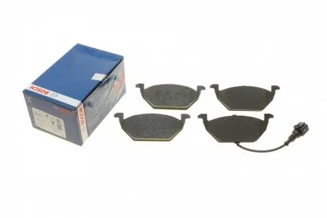Колодки тормозные (передние) Audi A3/Skoda Fabia/Octavia 96-13/VW Caddy 04-15/Golf 97- (+датчик) BOSCH 0 986 495 213