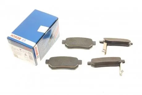 Колодки гальмівні (задні) Honda Civic V/VI 91-01/CRX II/Prelude III 87-92/Rover 93-05 BOSCH 0 986 495 256 (фото 1)
