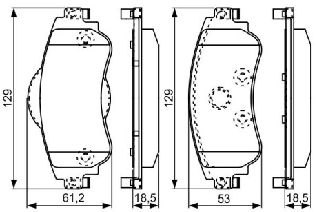 Тормозные колодки.) BOSCH 0986495304