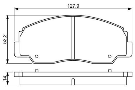 Тормозные колодки.) BOSCH 0986495339