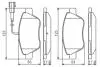Гальмівні колодки передні Fiat Doblo 2005- (з датчиками) BOSCH 0 986 495 342 (фото 1)