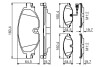 Колодки тормозные (передние) Audi A3/Q2/Q3/Seat/Skoda Octavia/Kodiaq/VW Golf/Passat B8 12- (+датчик) BOSCH 0 986 495 347 (фото 5)