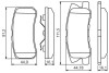 Колодки гальмівні (задні) Mitsubishi Outlander 06-12/Pajero 90-/Peugeot 4007/4008 07- BOSCH 0 986 495 357 (фото 1)