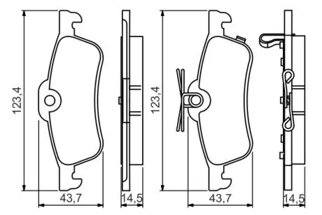 Колодки тормозные дисковые BOSCH 0 986 495 359 (фото 1)