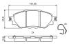 Колодки гальмівні (передні) Toyota Hilux 05-/Fortuner 04-15 BOSCH 0986495425 (фото 5)