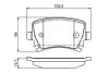 Комплект тормозных колодок из 4 шт. дисков BOSCH 0986495453 (фото 5)
