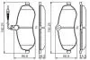 Колодки гальмівні (передні) Fiat Scudo/Citroen Jumpy/Peugeot Expert 07- (з датчиком) BOSCH 0 986 495 460 (фото 1)