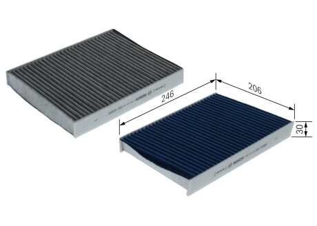 Салонний фільтр з активованим вугіллям 5 Touring (F11), 11. BOSCH 0986628658