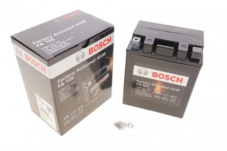 Акумуляторна батарея 12Ah/210A (133x164x90/+L/B0) (AGM) Factory Activated AGM BOSCH 0 986 FA1 250