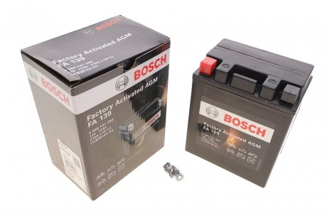 Акумуляторна батарея 12Ah/210A (133x174x90/+L/B0) (AGM) BOSCH 0 986 FA1 390