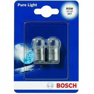 Автолампа R5W 12V 5W BA15s 1 987 301 022 BOSCH 1987301022