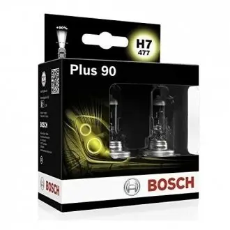 Лампа розжарювання H7 12V 55W PX26d plus 90 (компл.) BOSCH 1 987 301 075
