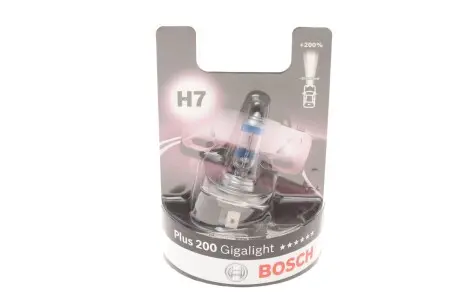 Автолампа H7 12V 55W PX26d Plus 200 Gigalight BOSCH 1 987 301 145