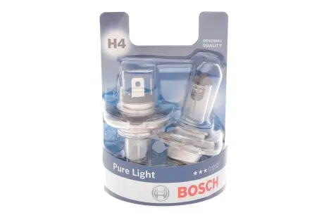 Автолампа H4 12V 60/55W P43t Pure Light DBL (к-кт 2шт) BOSCH 1987301410
