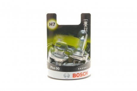 Лампа розжарювання H7 12V 55W PX26d plus 90 (компл.) BOSCH 1 987 301 423