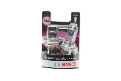 Автолампа H4 12V 60/55W P43t Plus 150 Gigalight DBL BOSCH 1987301430
