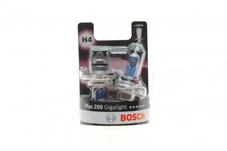 Автолампа H4 12V 60/55W P43t Plus 200 Gigalight BOSCH 1 987 301 435