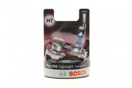 Автолампа H7 12V 55W PX26d Plus 200 Gigalight BOSCH 1 987 301 436