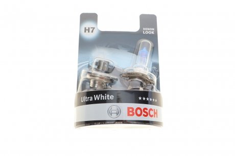 Лампа розжарювання H7 12V 55W PX26d Ultra White 4200K (комплект) BOSCH 1 987 301 441