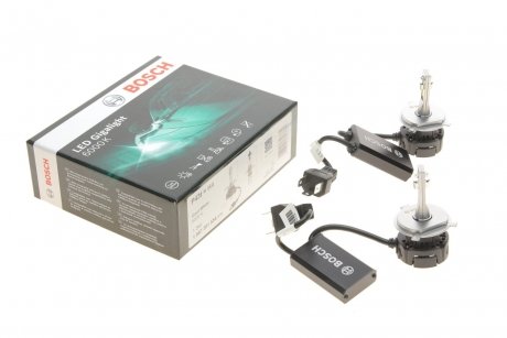 Автолампа H4 12V 30W P22d Gigalight Twin LED (6000К) (к-кт 2шт,) 1 987 301 554 BOSCH 1987301554