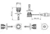 Автолампа H4 12V 24W P43t LED Powerlight TWIN (6000К) знято з постачання BOSCH 1987301564 (фото 7)