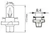 Автолампа PBX4 12V 1.2W BX8.4d Pure Light 1 987 302 235 BOSCH 1987302235 (фото 5)