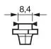 Автолампа PBX4 12V 1.2W BX8.4d Pure Light 1 987 302 235 BOSCH 1987302235 (фото 6)