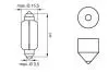 Автолампа C15W 12V 15W SV8.5-8 (1шт) 15.5x41 1 987 302 238 BOSCH 1987302238 (фото 5)