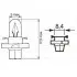 Автолампа PBX4 12V 1.5W BX8.4d Pure Light 1 987 302 255 BOSCH 1987302255 (фото 2)