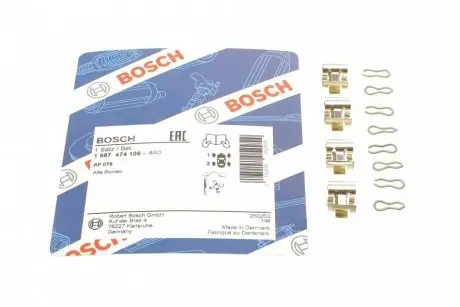 Гальмівні колодки (монтажний набір) BOSCH 1 987 474 106