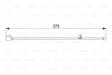 Датчик зносу гальмівних колодок (передніх) VW Touareg/Porsche Cayenne 02-10 (L=375mm) BOSCH 1 987 474 562