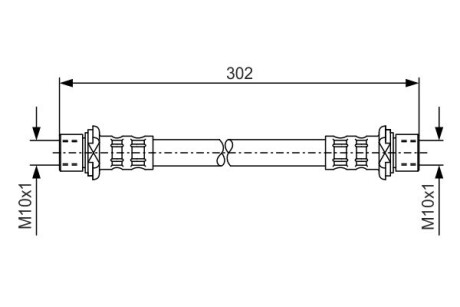 Шланг тормозной BOSCH 1987476259
