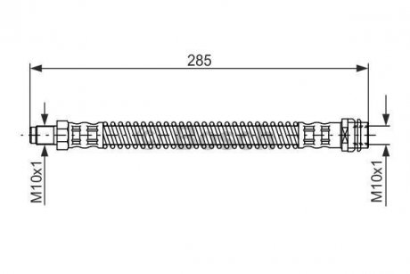 Тормозной шланг (задний) MB E- class (W211) 02-09 BOSCH 1 987 476 841 (фото 1)