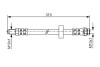 Шланг гальмівний (задній) Ford Mondeo III 00-07 (L=280mm) BOSCH 1 987 476 883 (фото 1)