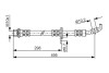 Тормозной шланг 495mm LEXUS/TOYOTA ES300/RX300/Avalon/Camry&#039;&#039;2,0-3,0&#039;&#039;91-05 BOSCH 1987476963 (фото 1)